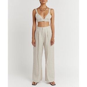 Dissh norah linen wide leg pant